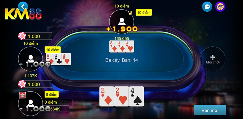 Luật chơi bài ba cây KM88 hiệu quả